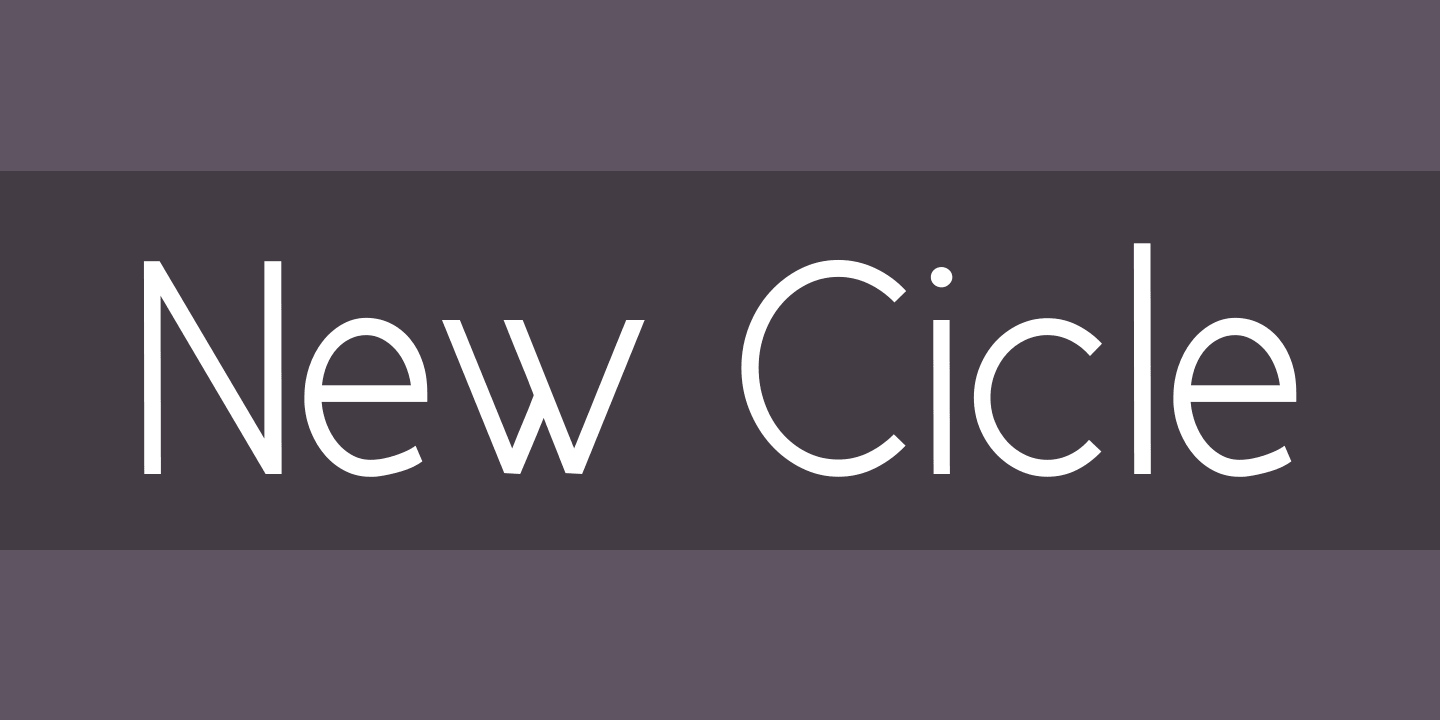 New Cicle Gordita Font preview